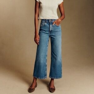 Sezane Le Crop Denim Blue - Size 4